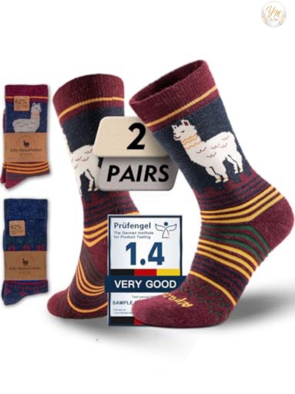 Heavyweight Baby Alpaca Wool Crew Socks for Men & Women